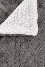 Velveteen blanket - 150x200cm, taupe