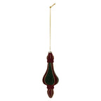 Kerstbal Ø 6x17 cm Rood Groen Glas