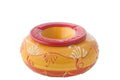 J-Line asbak - keramiek - oranje/rood - L