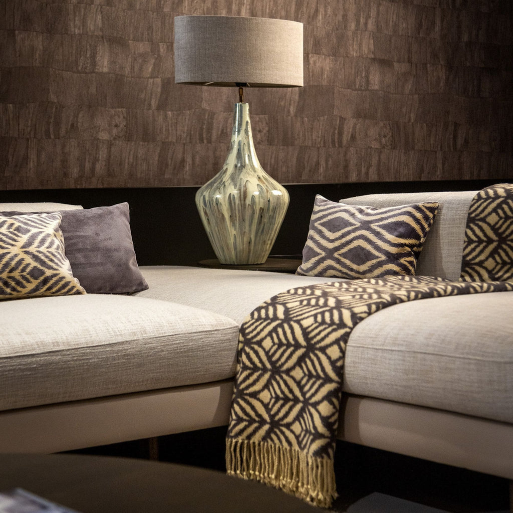 Alexa | Cushion 45x45 cm | Houtskool grijs | Antraciet | Hoii | met duurzame kussenvulling