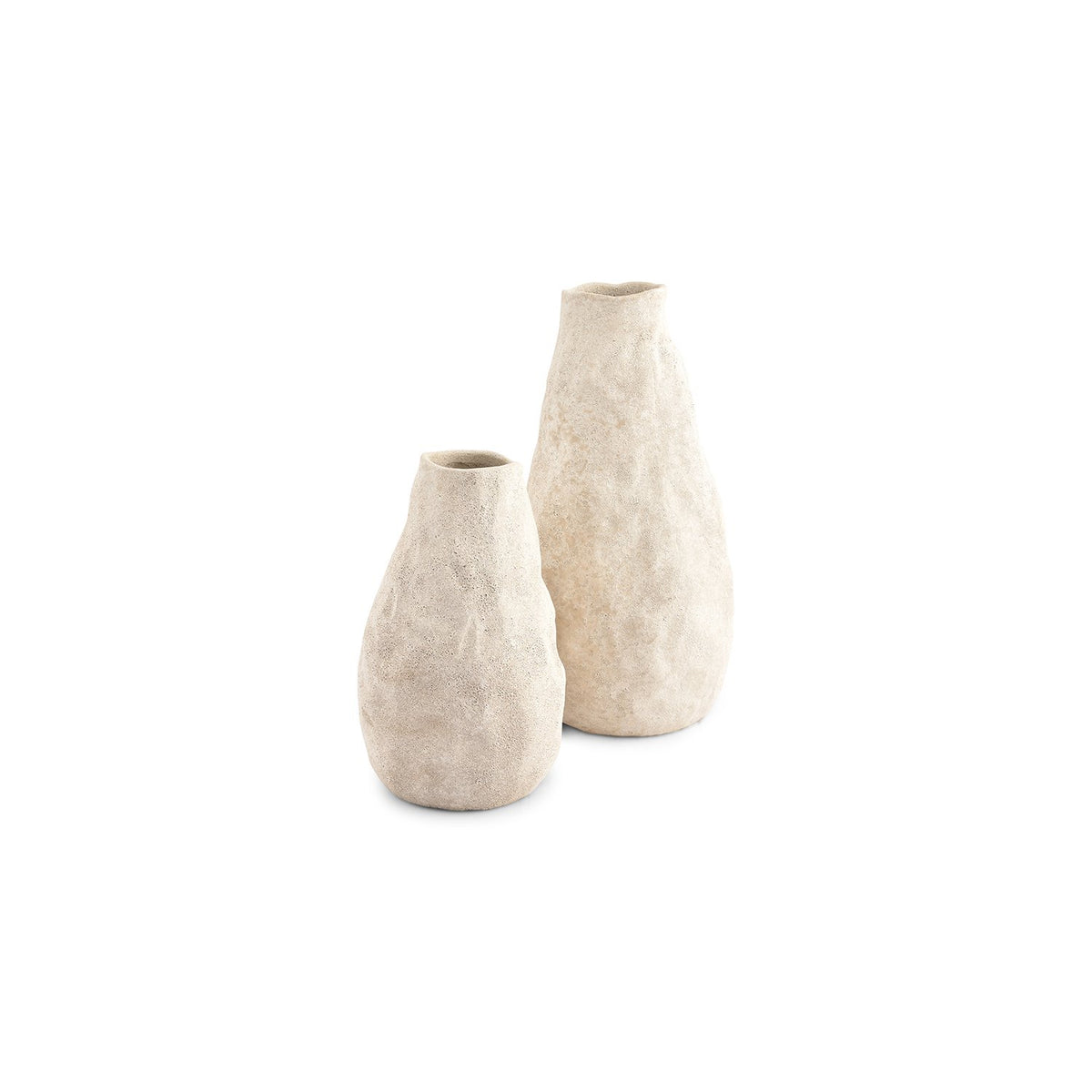 Vaas 14,5xH22cm beige Cave