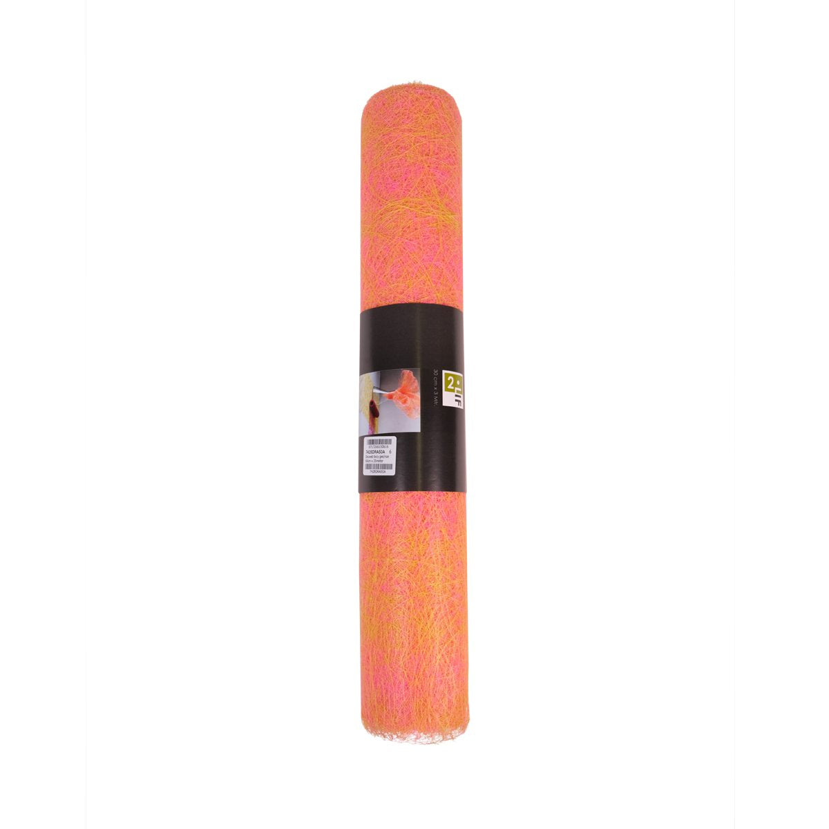 Decoweb Fancy Tafelband geel/roze 60cmx25mtr