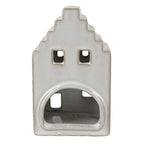 Waxinelichthouder Huis 14 cm Beige Porselein