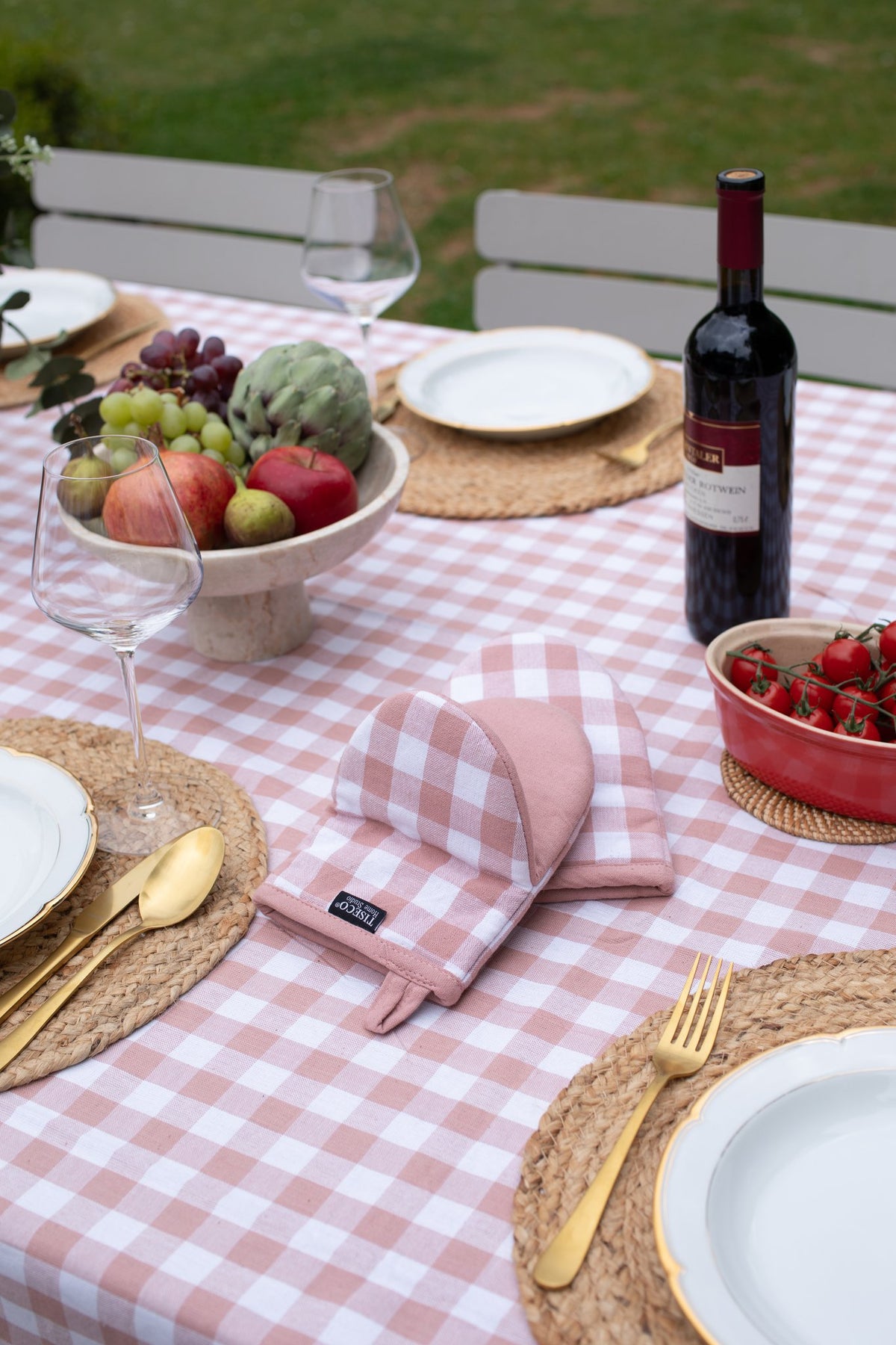 Gripper Gingham - SET/2 - 13X19 CM
