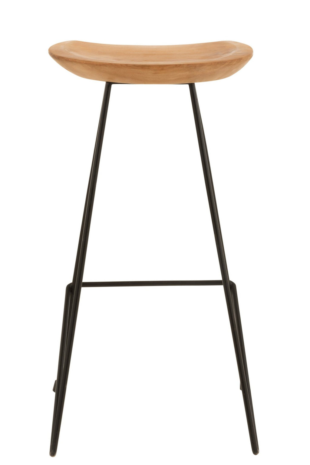J-Line barstoel - hout/ijzer - naturel
