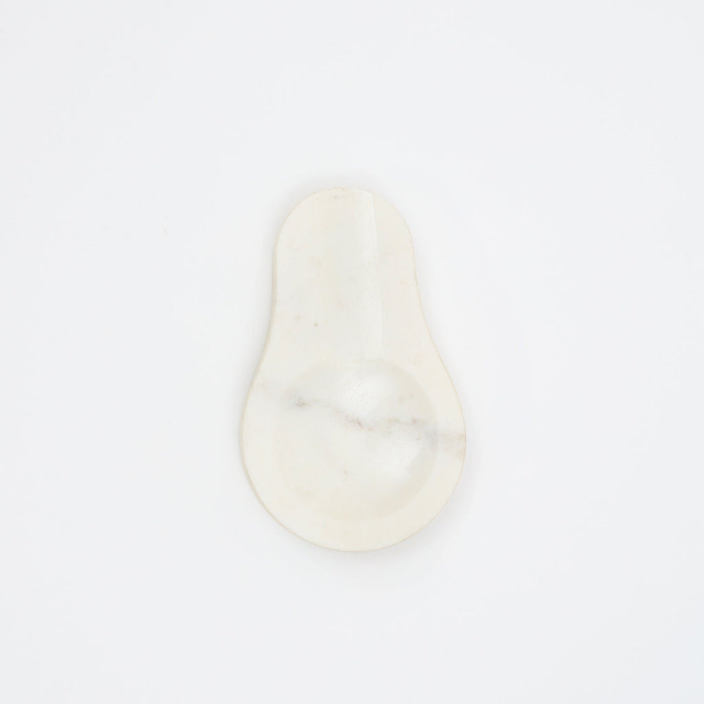 Witte marmeren lepelhouder – elegant en duurzaam ontwerp