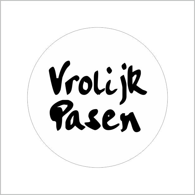Etiket - Vrolijk Pasen