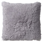 Dutch Decor Fluffy - Sierkussen 60x60 cm - Superzacht - XL kussen - Micro Chip - Grijs