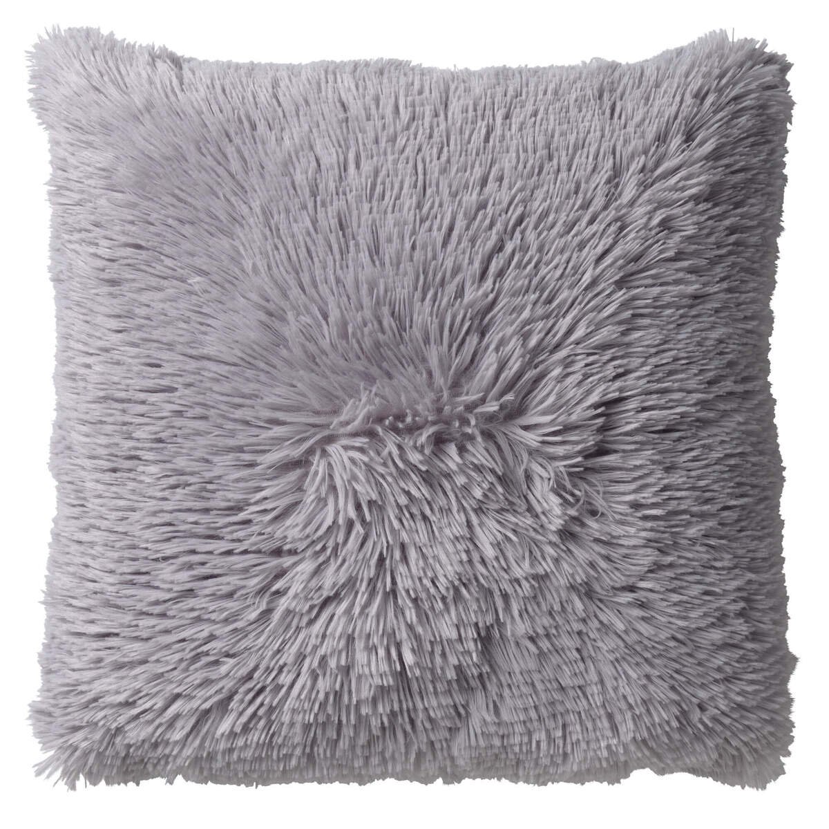 Dutch Decor Fluffy - Sierkussen 60x60 cm - Superzacht - XL kussen - Micro Chip - Grijs