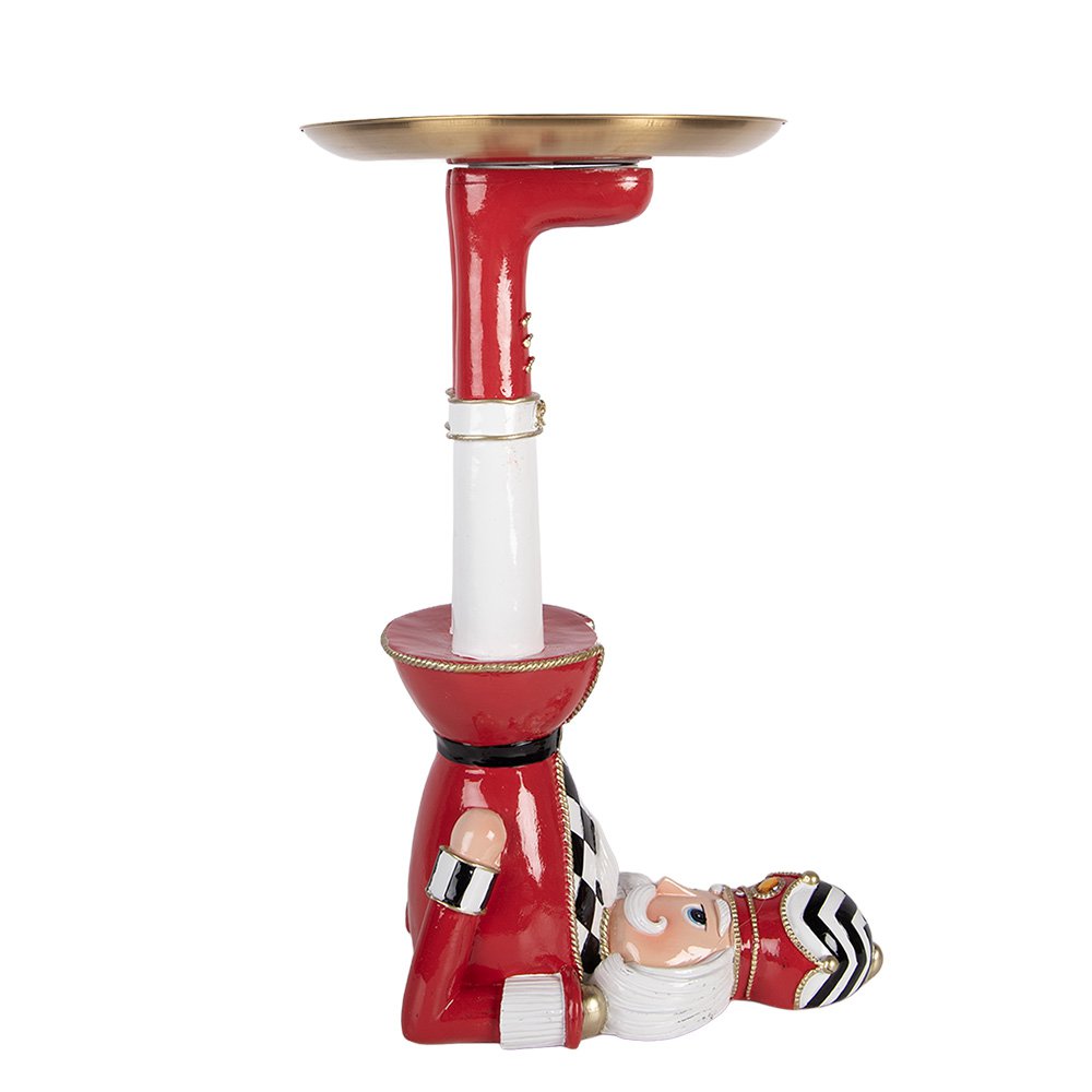 Kerstdecoratie Beeld Notenkraker 23x30x43 cm Rood Kunststof
