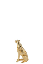 J-Line decoratie Luipaard Staand - polyresin - goud - S