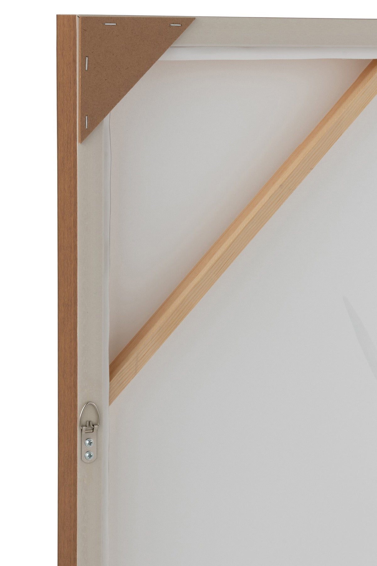 J-Line Wanddecoratie Jak Landschap Hout/Polyresin Wit/Bruin