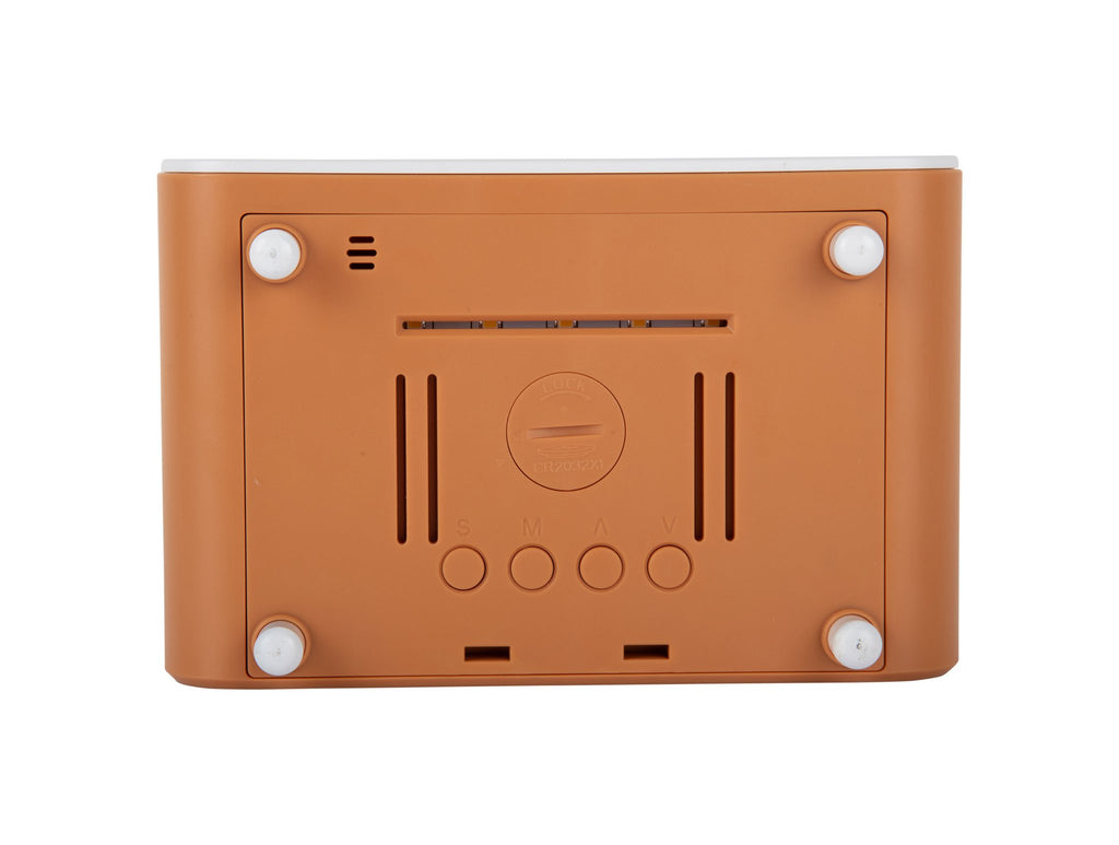 Wekker met dikke LED en telefoonoplader
