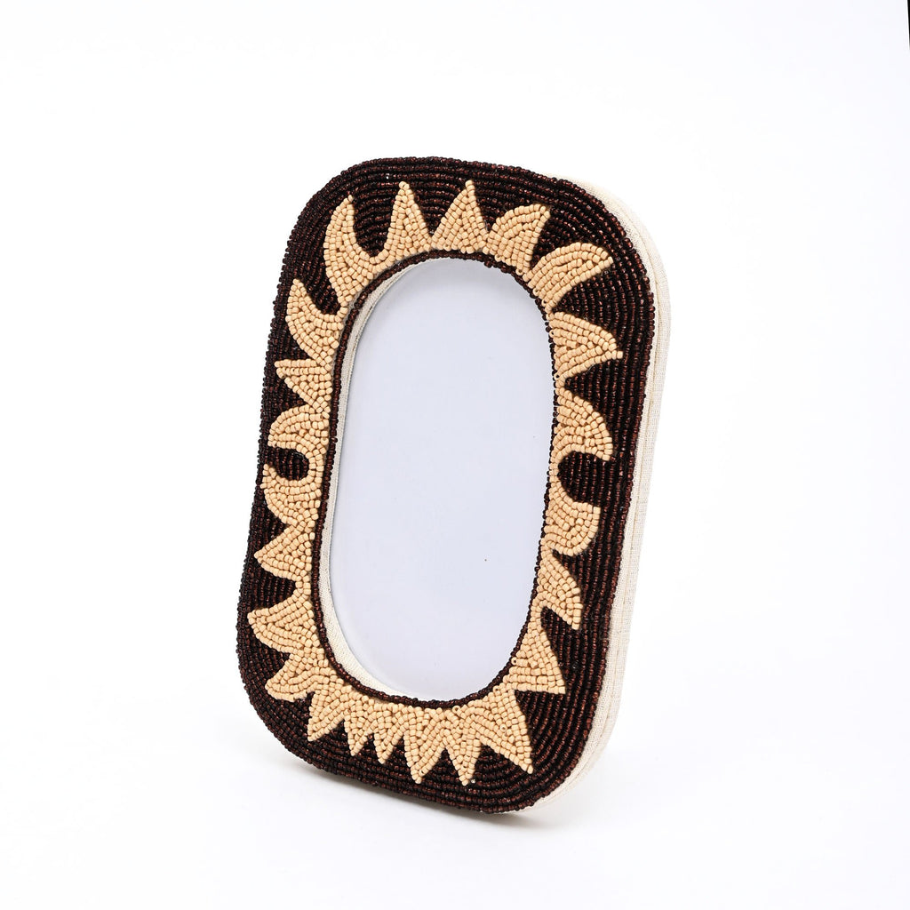 Fotolijst – Rustieke Sunburst kralen – Elegant huisdecor – 4×6 inch