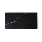 Marmer dienblad rechthoek M zwart 15x30cm