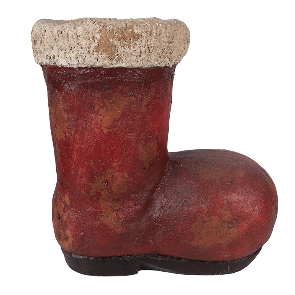 Kerstdecoratie Beeld Laars 28x18x30 cm Rood Keramiek