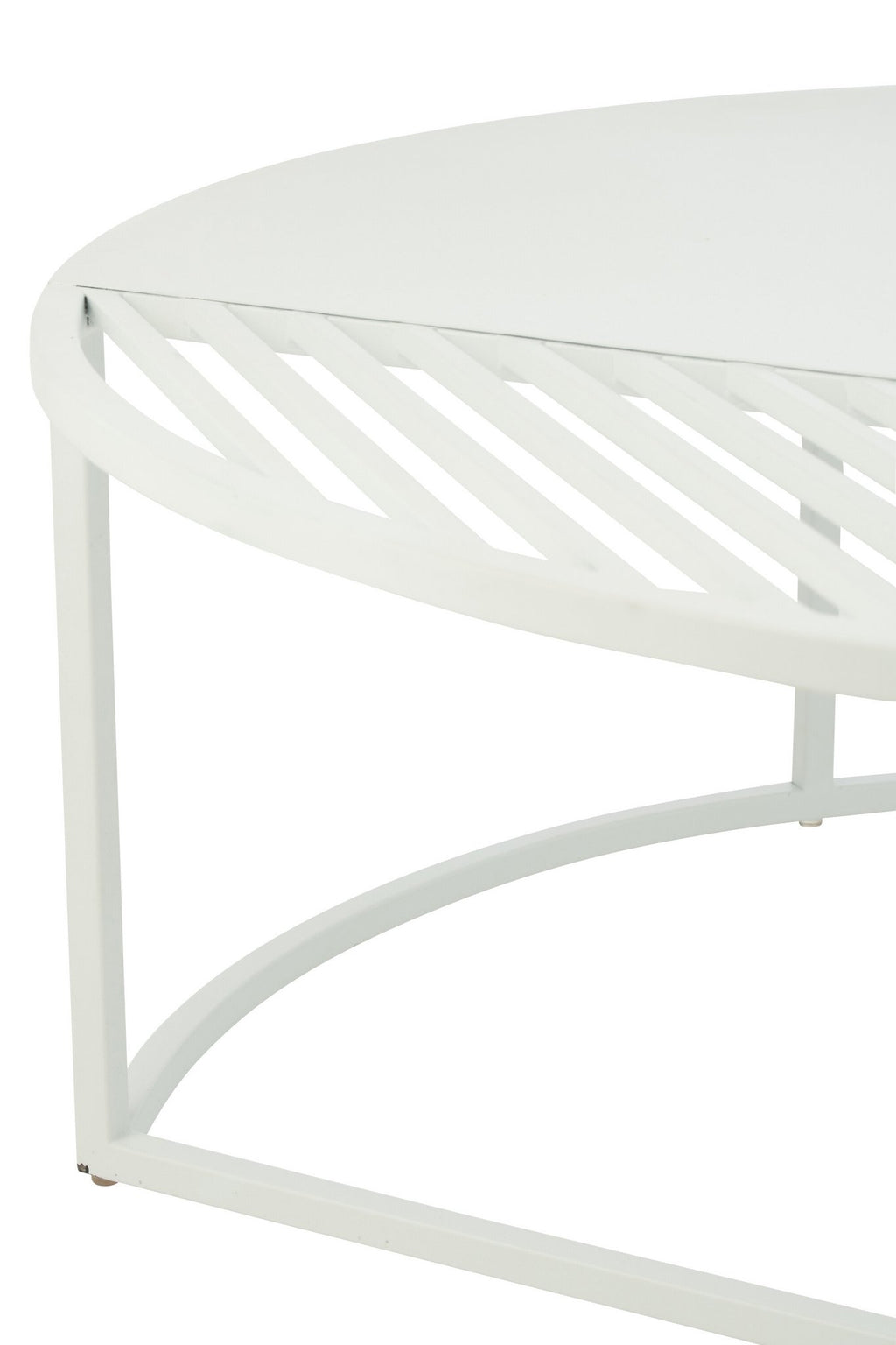J-Line bijzettafel Outdoor Rond - metaal - wit