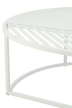 J-Line bijzettafel Outdoor Rond - metaal - wit