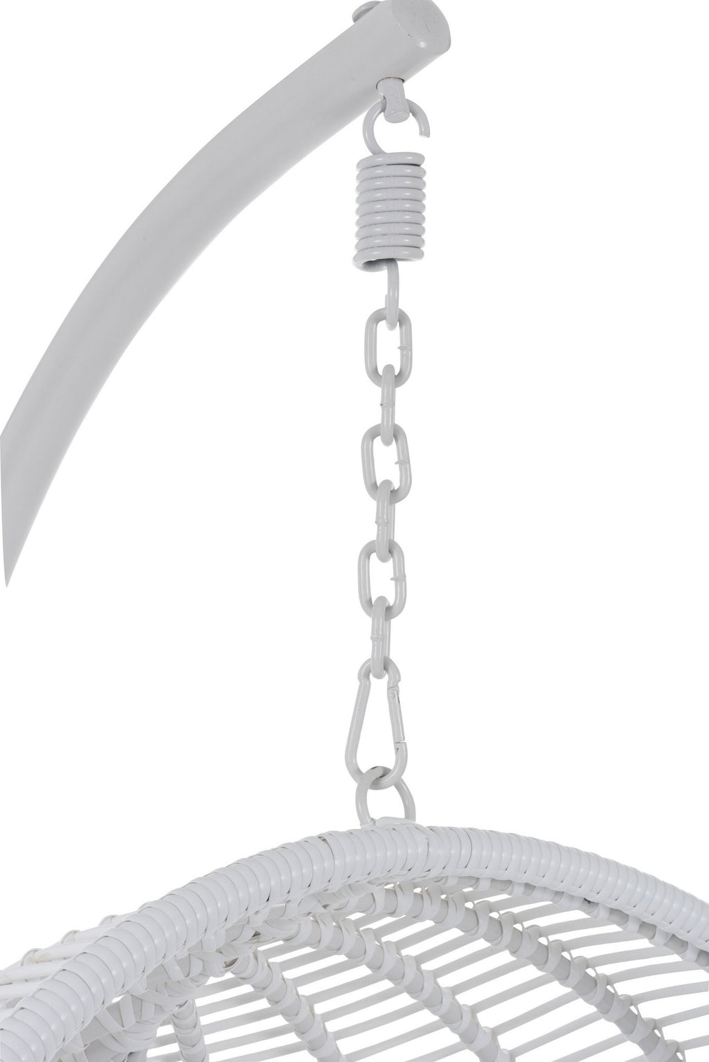 J-Line hangstoel Rond - staal - wit