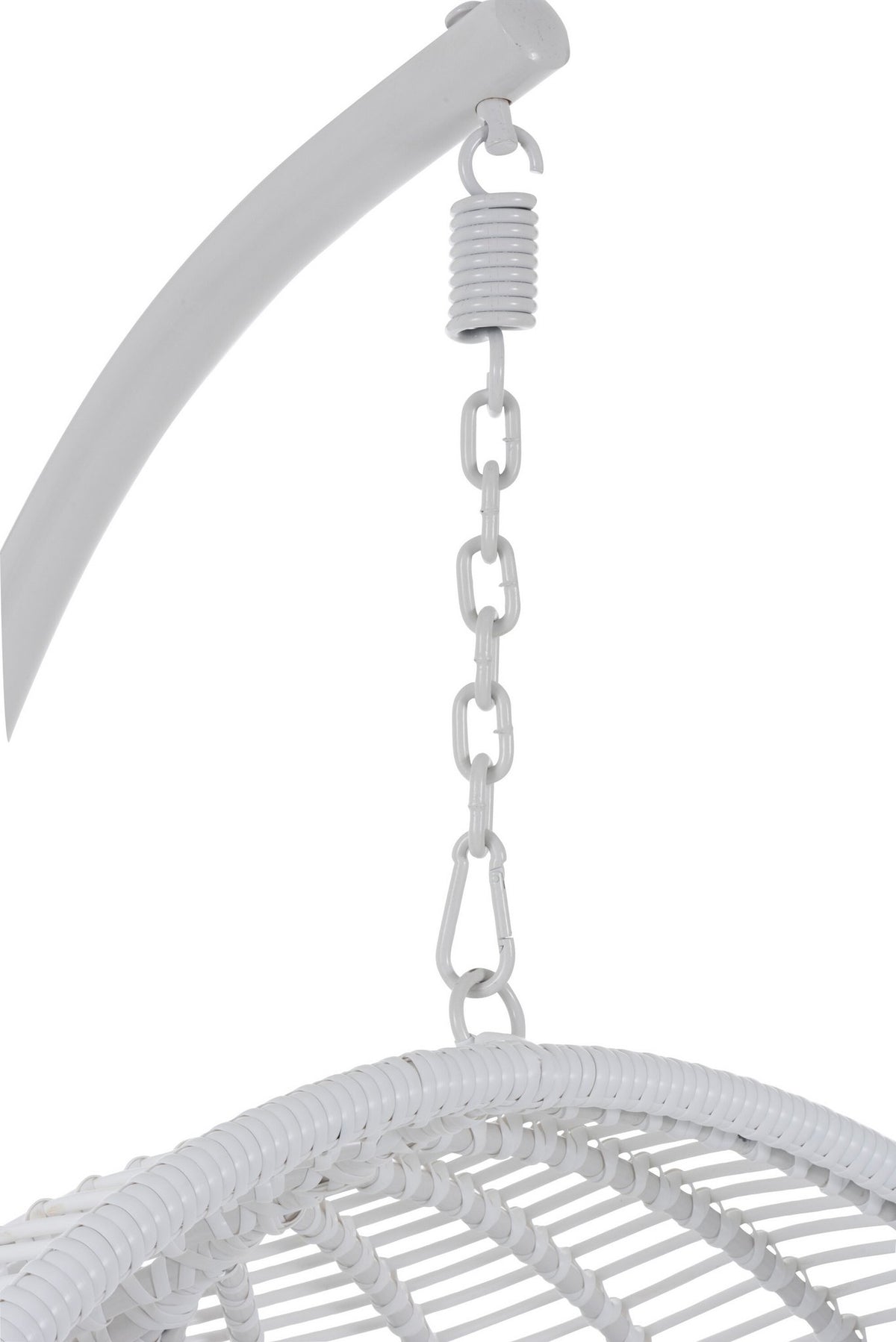 J-Line hangstoel Rond - staal - wit
