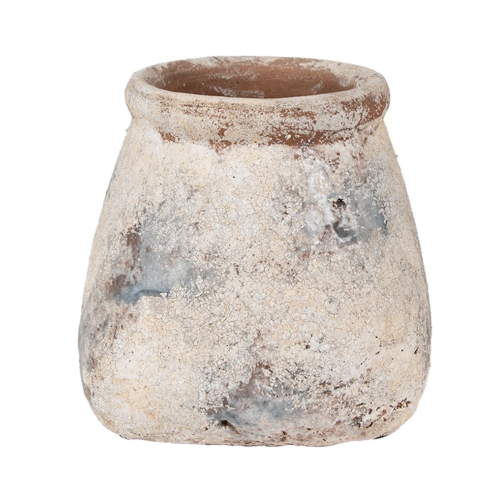 Bloempot 18x18x17 cm Beige Terracotta