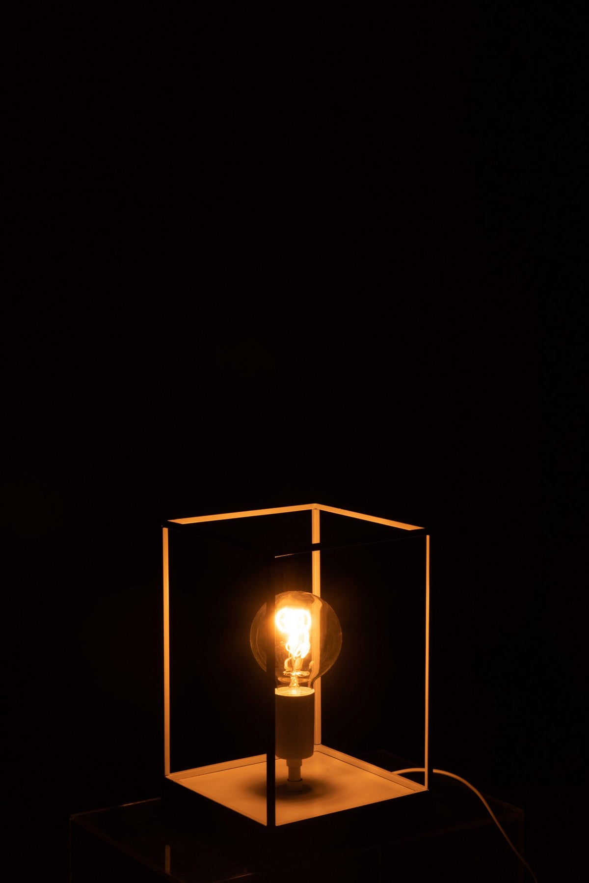 J-Line lamp 1 Rechthoekig Frame - metaal - wit - small