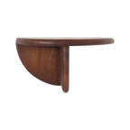 Bullnose mangohouten wandplank - 38x19x19 cm