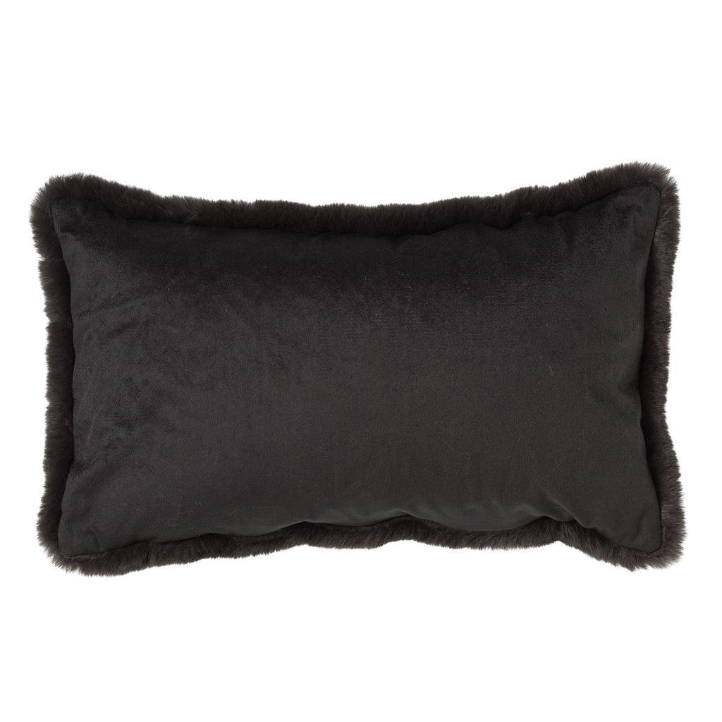 Nederlands decor Zaya - Cushion Unicolour 30x50 cm Raven