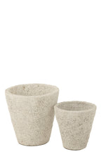 J -Line Bloempot Antique - Cement - Wit - Large - Ø 40 cm