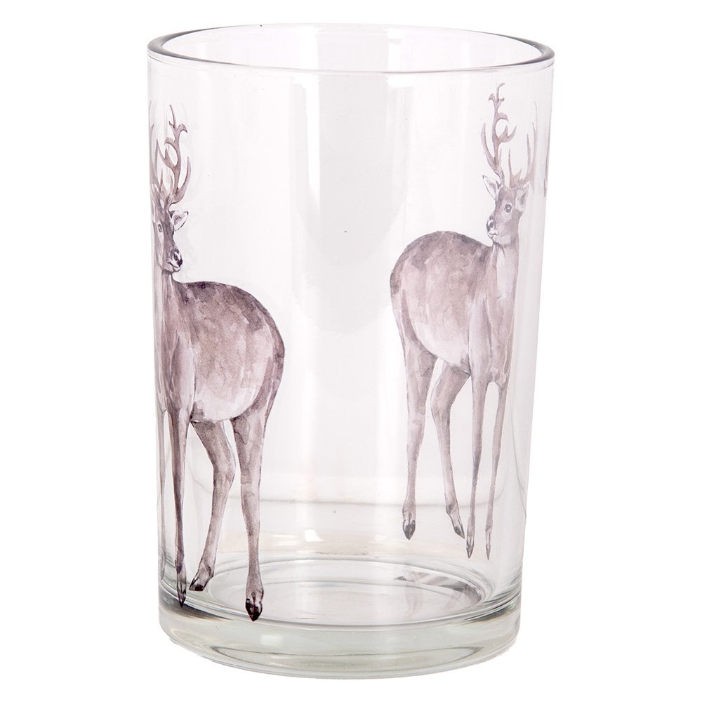 Theelichthouder Ø 12x18 cm Transparant Glas Hert