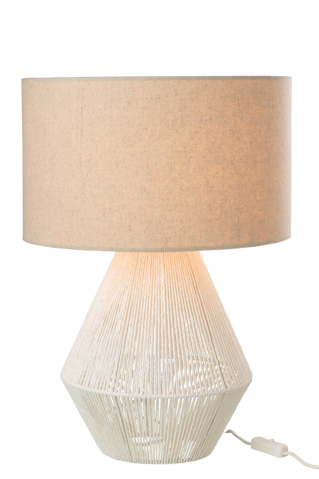 J-Line lamp String - jute - wit