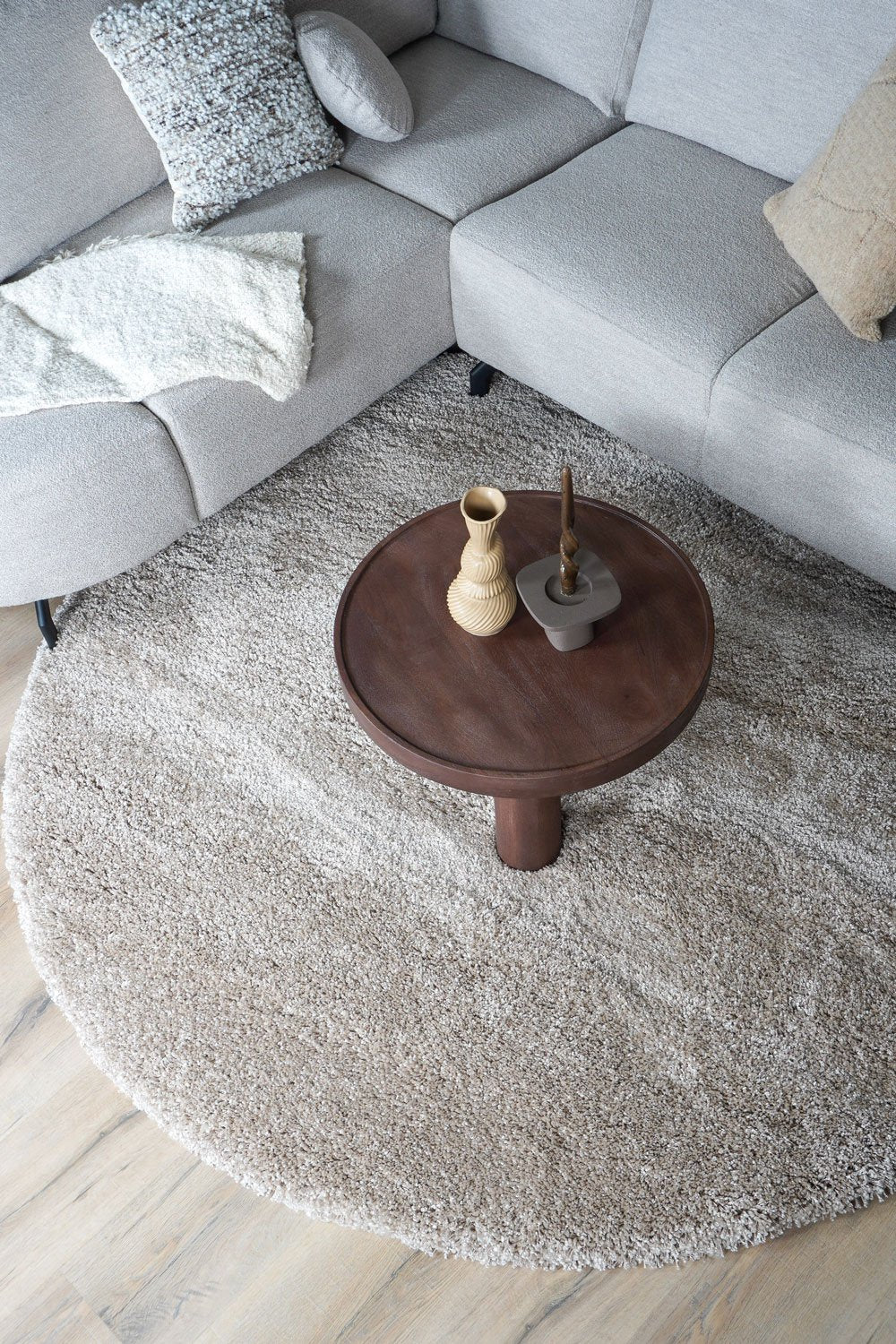 Karpet Milano Beige Rond ø200 cm