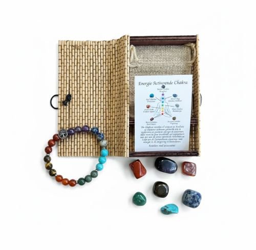 Energie Activerende Chakra's met Chakra Armband en Tree of Life kraal
