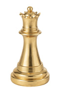 J-Line decoratie Schaakstuk Koningin - polyresin - goud
