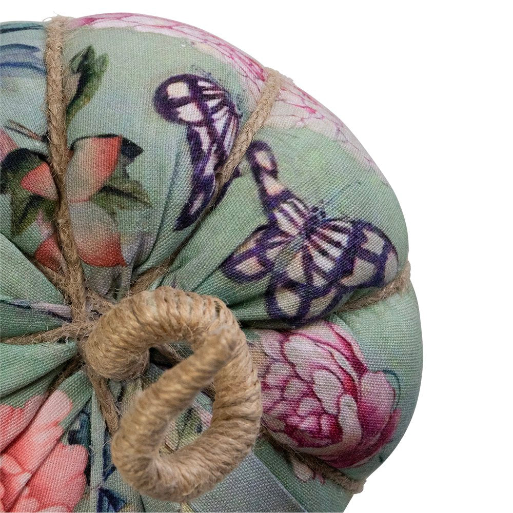 Handgemaakt decoratie fleury pompoen vlinders small