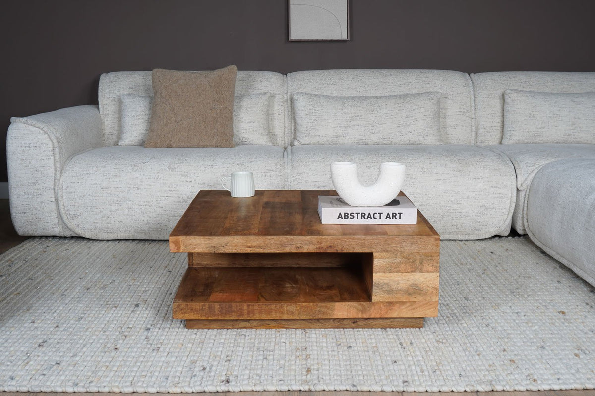 Salontafel Bram - Mangohout - 80 x 80 cm