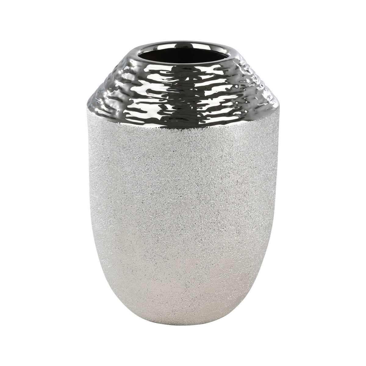 Vaas Aramberri Zilver 17x25 cm