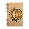 Duurzaam Houten Notitieboek – Komoni – Maan – Gerecycled papier