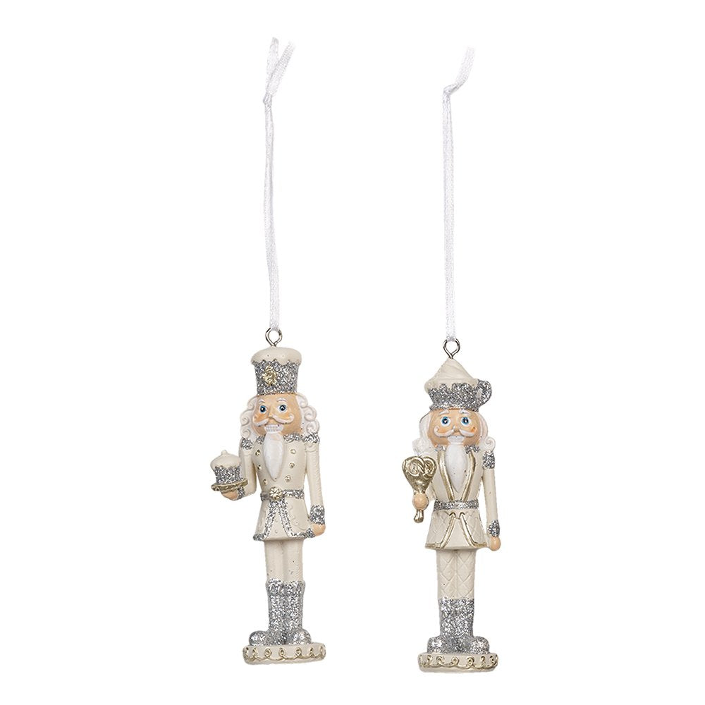 Decoratie hanger notenkraker (set van2) 3x3x10 cm