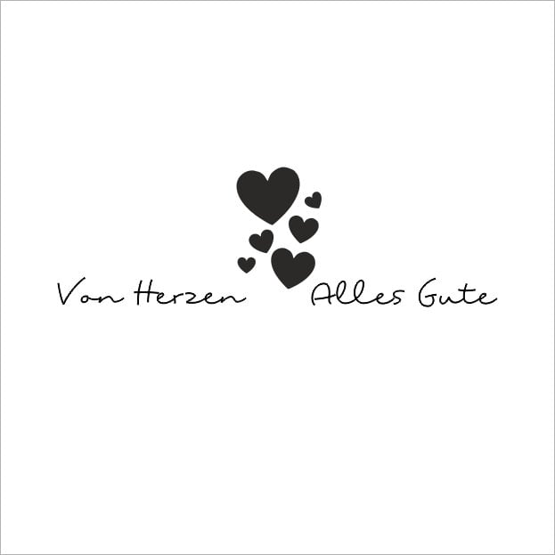 Wenskaart - Von Herzen