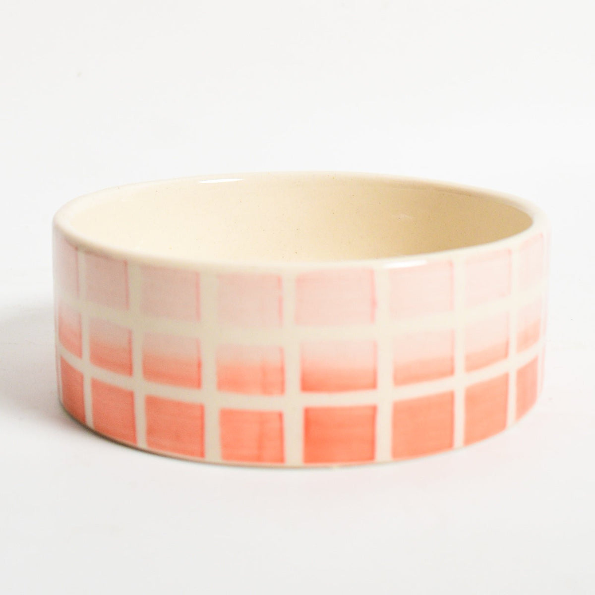 Serveerschaal | Handbeschilderd Keramiek Geruit Ombre | 5 inch