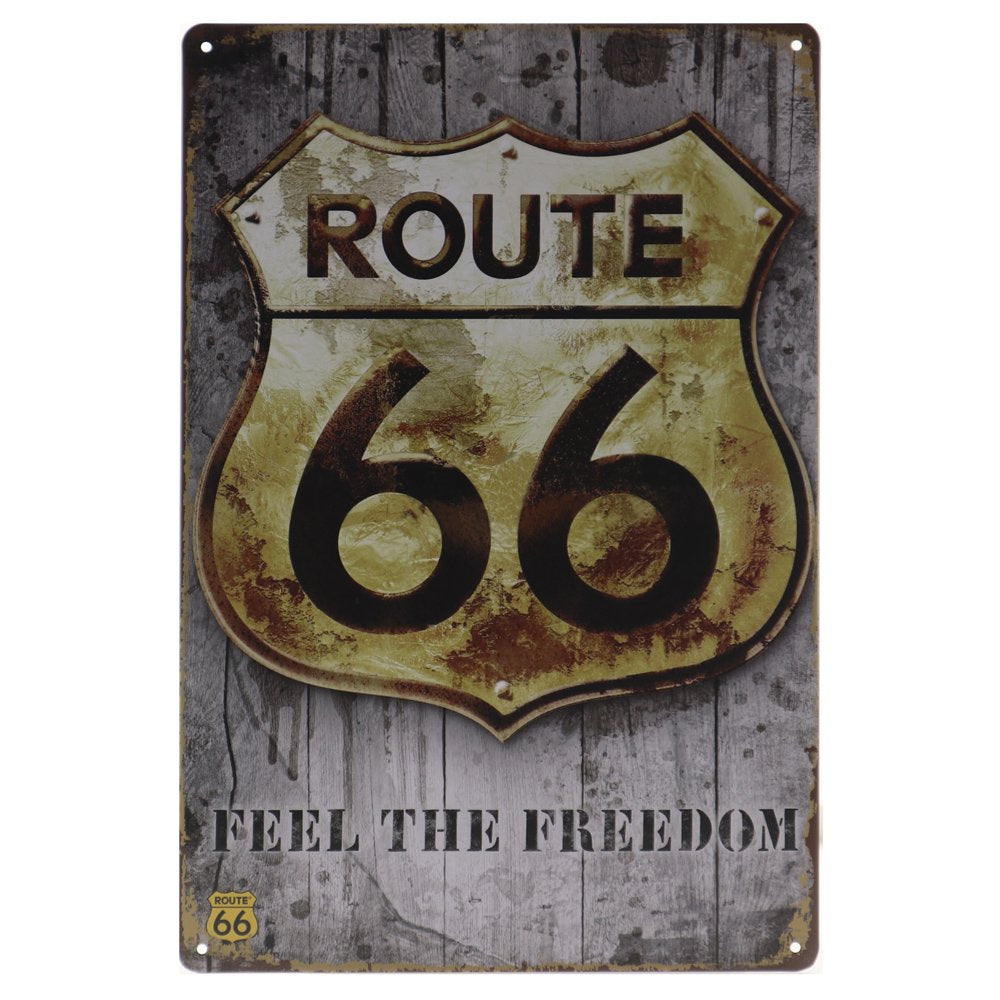 Route 66 Retro Wandbord 30x20