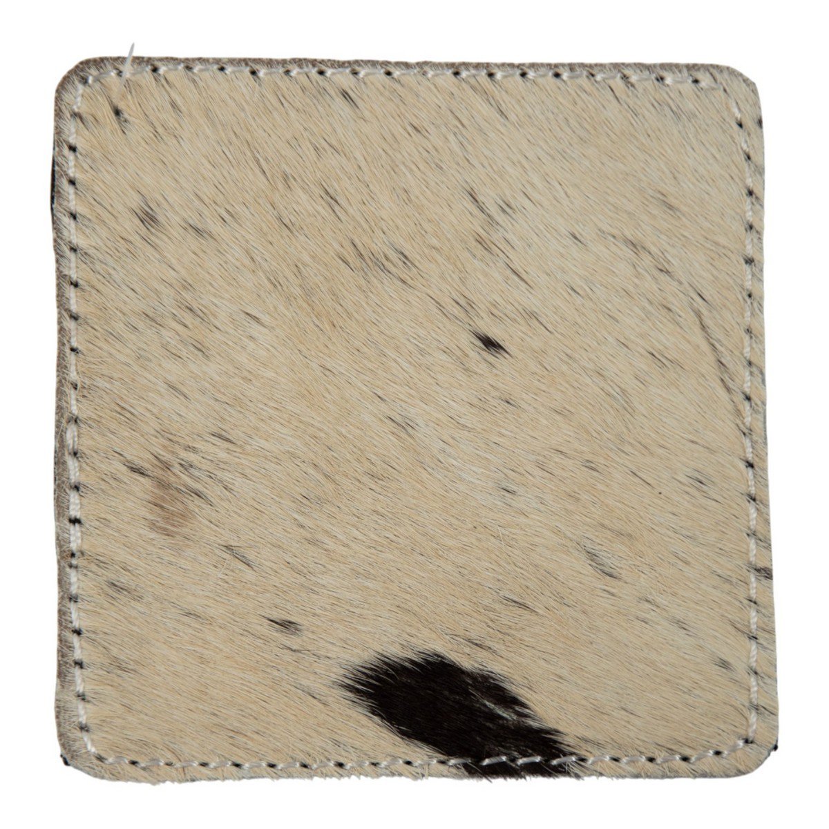Onderzetter koe vierkant zwart/wit 9x9cm