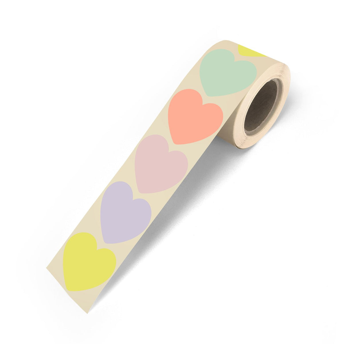Spring/Summer '24 Hearts cadeaustickers op rol - 500 stuks