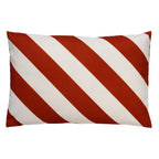 Dutch Decor Sanzeno - Buitenkussen 40x60 cm - Waterdicht & UV-bestendig - Potters Clay - Oranje, wit