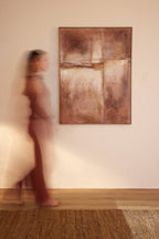 J-Line schilderij Abstract - hout - bruin