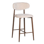 Japandi keukenbar stoel tan (set van 2)