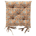 Dutch Decor Julita - Stoelkussen 40x40 cm - Bloemmotief - Met striklinten - Dusty Coral - Roze