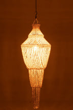 J-Line lampenkap Diasy - steen/schelpen - naturel