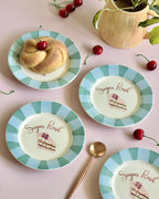 Serveerbord | Keramiek Handgeschilderde Sugar Rush | Set van 4, 16,5x2cm